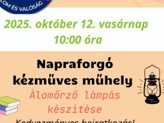 Napraforg Mhely - vasrnap!