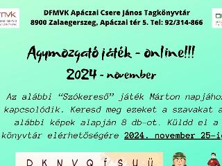 Agymozgat online - november