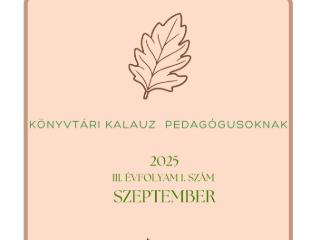 K�nyvt�ri kalauz pedag�gusoknak - 2025. szeptember