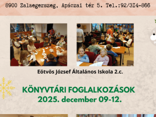 Kar�csonyi k�sz�l�d�s a k�nyvt�rban!