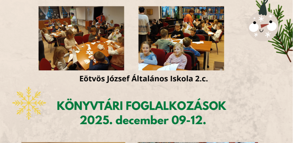 Kar�csonyi k�sz�l�d�s a k�nyvt�rban!